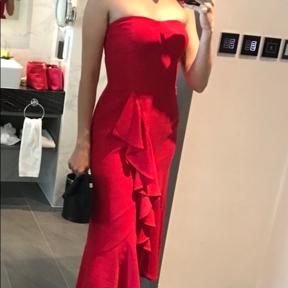 revolve red dress